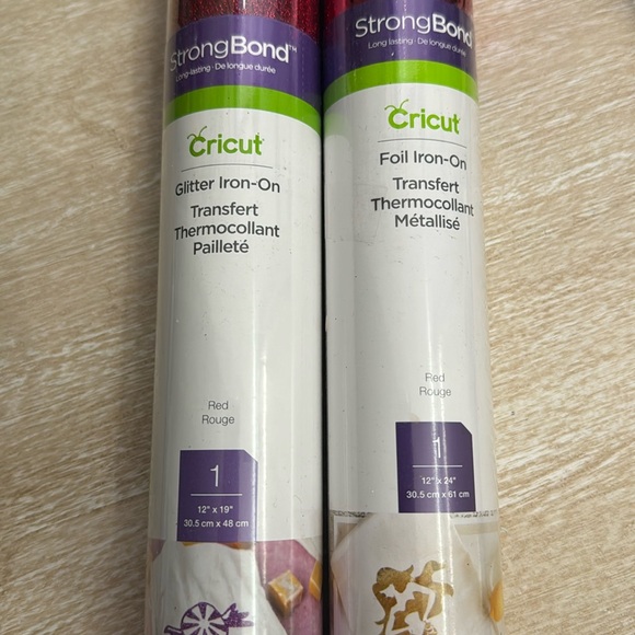 Cricut Bundle Everyday Strong Bond Iron-On Transfer Red & Shimmer - Picture 2 of 6
